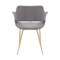 Armen Living Gigi Gray Velvet Dining Room Chair with Gold Metal Legs, PK2 LCGICHGREY - alternate 4